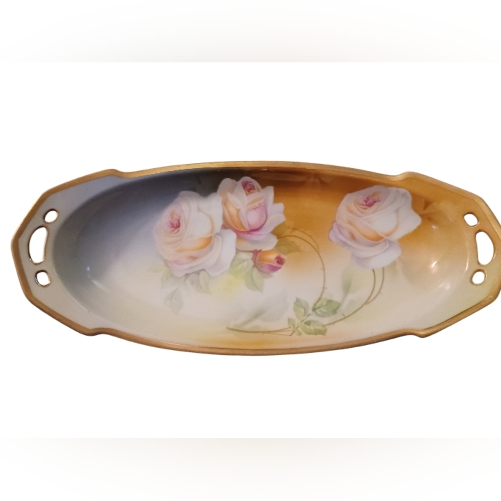 Beautiful Antique RS Germany 12.5" Dish